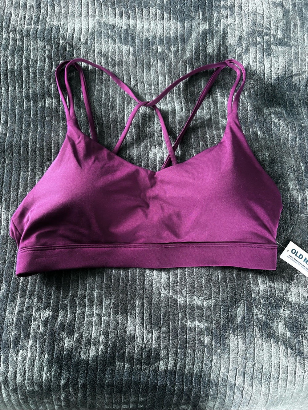 Old Navy Plum Strappy Sports Bra